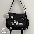 Miniatyrbild 1 av 5: Retro Messenger Bag Herr Stor Kapacitet Lätt Axelväska Justerbar Axelrem