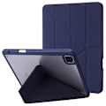 Pikkukuva 1 / 4: iPad Pro 13 (2024) -kotelo, origami-jalustalla, nahkainen tablettisuojus automaattisella herätyksellä/lepotilalla - Tumman sininen Multicolor Dark Blue