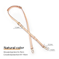 Pikkukuva 1 / 5: Nahkalaukun hihna Lv Speedy -olkalaukkuihin 100 % pitkään vaihto-olkaimeen Säädettävät Crossbody-vyöt Laukun tarvikkeet Natural color 1.2cm