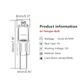Miniatyrbilde 3 av 10: 10 stk halogenpærer kapsellamper G4-12V-10W G4-12V-10W G4-12V-10W