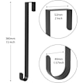 Miniatyrbilde 2 av 6: Julekransholder, 15'' /38cm Dørkransholder i metall for juledekor - 1-pakning
