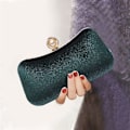 Pikkukuva 3 / 5: Sametti Bronssinen Iltapuku-Kukkaro Retro-Clutch - Vihreä