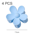 Miniatyrbilde 2 av 5: 4 stk Store Blomster Hårklipp, Store Daisy Kronblad Klipp Blomster Matte Barrettes