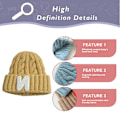 Miniatyrbilde 3 av 5: Strikkede luer Tegneserie Twist Ull Luer For Gutter Og Jenter Baby Genser Luer Alder3-10 Stil1 style1