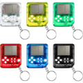 Set med 6 spelkonsolblock nyckelring mini block spel leksak