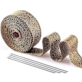 Miniatyrbillede 1 af 3: 50mm Titanium Magma Keramisk Termisk Isoleringstape 10m + 8 stk. Fasteners