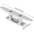 Miniatyrbillede 2 af 5: Båd Klamper, 1 Rustfrit Stål Båd Fortøjning Dock Chock Dæk Reb Klampe (hy)