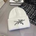Miniatyrbillede 1 af 4: Arc'teryx strikket hue Solid Color Pullover Beanie varm hue (hvid, 1 stk.)