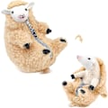 Pikkukuva 1 / 4: 2024-vuoden ajeltu villainen lampaan pehmolelu, söpö täytetty eläin irrotettavilla vaatteilla, plushie-hahmo, ystävänpäivän syntymäpäivälahjat Hy