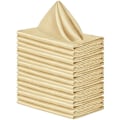Miniatyrbild 1 av 4: 12 st Tygnapkiner, Tum Satin Bordsnapkiner, Återanvändbara Napkiner i Tyg för Bröllop 43*43cm champagne