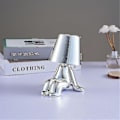 Miniatyrbillede 1 af 5: Sengside Touch Bordlampe, Guld Thinker Lampe Skrivebordslampe Trådløs Genopladelig Bærbar Dekorativ Natbordslampe Med Usb-opladning E gold