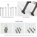 Pikkukuva 3 / 7: Retractable Cup Drying Rack, Drinking Drying Dranier for Glass Bottle Dishes Plastic Mug Tree with Non-slip Bottom For Kitchen Countertop