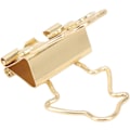 Miniatyrbillede 8 af 8: Clips Office Essential Stationery Lang Hale Hul Multifunktion Hjemmekontor Clips Lille Kreativt Design Udvidet Længde til Ekstra Fastgørelse 100 stk. Sæt Gold
