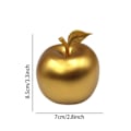 Pikkukuva 5 / 5: Omena Patsas Yksinkertainen Joululahja Hedelmäveistos Pöydälle Toimistoon Takka Punainen Gold Optional