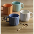 Pikkukuva 2 / 6: Pinottavat kahvimukit, 4 kpl, 8 OZ espressokeramiikkamukit lattelle, cappuccinolle, kaakaolle, kahvalla, värikkäät