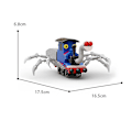 Miniatyrbillede 2 af 2: Choo-choo Charles Byggesæt Stor Størrelse Horrors Spil Spider Train Dyrefigurer Klodser Legetøj Til Børn Gave 1 Set Blue Train(199pcs)