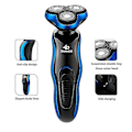 Miniatyrbilde 4 av 5: 4 i 1 Elektrisk Barbermaskin for Menn, Våt og Tørr Rotasjon, Trådløs Rotasjonsbarbermaskin, USB-Lading, Stellsett, Gave