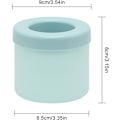 Miniatyrbillede 2 af 7: Isbitbakker med låg 2 stk Silikon Isbitbakke Isbitbakke Isforme Ismaskine Isbitforme Mini Isbit Silikon Isbitform Azul