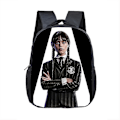 Miniatyrbillede 1 af 5: Wednesday Addams Studenterrygsæk Onsdag Børnehave Belastningsreducerende Rygsæk F