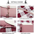 Miniatyrbild 5 av 5: Liten crossbody-väska för flickor i PU-läder, axelväska, handväska, crossbody-väska, presenter till tonårsflickor big rose Red