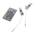 Pikkukuva 3 / 5: 2 kpl 880 881 H1 H3 Rgb Led -auton ajovalot sumuvalot lamput H3 -liitin