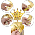Miniatyrbillede 2 af 4: 6 stk. 30 tommer krone balloner gyldne