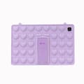Pop-it Push Bubble Fidget Legetøj Silikone Sødt Etui Til Ipad Med Snøre & Vedhæng Lilla iPad 2 3 4 Purple iPad 2 3 4