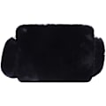 Miniatyrbillede 1 af 6: Kvinder Efterår Vinter Kunstpels Skuldertaske Plys Rem Crossbody Taske Fluffy Håndtaske-Sort