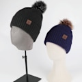 Miniatyrbillede 5 af 5: Hue til kvinder og mænd - Vinterhue til kvinder - Cuffed Beanies - Varm hue - Grå Tibetan