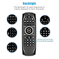 Miniatyrbillede 3 af 5: Bluetooth 5.0 Mini Tastatur G7bts Gyroskop Baggrundsbelyst Ir Læring Air Mouse Fjernbetjening Til Smart Tv Box Bærbar Computer Tablet