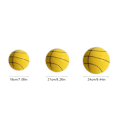 Pikkukuva 4 / 5: Handleshh Hiljainen Koripallo - Pu Vaahtomuovi Joustava Pallon Lelun Lapsille, Ei Ääntä, Koulutus Ja Pelaaminen Avustaja 18cm Yellow