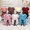 Pikkukuva 2 / 5: 2024 40cm Teddy Karhu Ruusu Sydän Teddy Karhu Tekokukka Ystävänpäivälahja pink