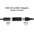 Pikkukuva 5 / 5: 2 kpl USB Type C 3.1 naaras - 3.0 A naaras Data Sync Lataus Adapteri Liitin Ft (FMY)