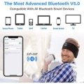 Pikkukuva 9 / 10: Langattomat kuulokkeet bluetooth 5.0 unikuulokkeet urheilukuulokkeet unikuulokkeet urheilupanta silmänaamio kuulokkeet usb 1. black