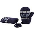 Miniatyrbild 3 av 7: Baby Toddlers Varm Vantar Magic Stretch Vantar Handskar på Snöre Pojkar Flickor Stickade Vantar Tjockna Fleece Foder Nyfödda Vantar Full Finger Vantar