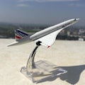 Miniatyrbillede 1 af 5: 15cm 1:400 Concorde Air France 1976-2003 Flymodel i metal Samleobjekt Legetøjsfly Modelsamling Børn with base