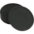 Miniatyrbillede 1 af 7: 6 Kopper Pad Mat Sort - Rund Silikone Gummikop Underlag - Skridsikker til Kaffe Ølglas Vinglas Flaske Hjem & Bar - Silikone Kopmåtter black