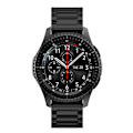 Miniatyrbillede 2 af 3: 20mm Tre Perler Rustfrit Stål Urrem Erstatningsrem Til Garmin Move Luxe/move Style/move 3/move Venu - Sølv Black
