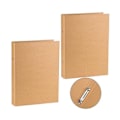 Miniatyrbild 2 av 5: pcs A5 Påfyllningsbar Ringpärm, A5 Kraft Papperspärm Fack med 2 Ringar för att Lägga till Lösa Blad, A5 Kraft Pappersfoto Färg