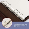 Miniatyrbild 5 av 5: 3-pack prickat papper, 135 ark/270 sidor A5 (21 x 14,2 cm) 6-ring refillable anteckningspapper, A5 planerinsatser påfyllningar prickar rutnät papper