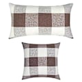 Miniatyrbilde 1 av 5: Rustikke putetrekk i bondehus-stil, sett med 2 dekorative putevar i lin for sofa, stil 1 style5