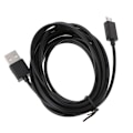 Miniatyrbilde 5 av 11: 283cm/9.28ft Micro USB-strømkabel for PS4-kontrollerlading Kabel Linje Micro USB-ladekabel Svart Svart