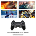 Miniatyrbillede 4 af 5: Kablet USB pc-spilcontroller til Winxp/win7/win8/win10 til pc-computer bærbar sort gamepad joystick Black 2PCS