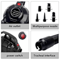 Miniatyrbillede 3 af 5: Elektrisk pumpe, 600W elektrisk luftpumpe med 5 dyser