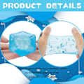 Miniatyrbillede 3 af 5: Isblok Squishy Legetøj, Tpr Transparent Isblok Mochi Squishy Fidget Legetøj Stressbollar Stressaflastning Squeeze Legetøj Mini Squishies til gave [DmS] 1pcs