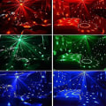 Miniatyrbilde 5 av 5: Oppgrader Fullfarge Discokule Lys DJ Lys Show Lys LED Mini Party Lys Juledekorasjon Lys Gave Lys Magisk Lys Lydaktivert Autom