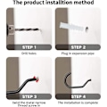 Miniatyrbillede 2 af 5: Heavy Duty Multifunktionel Utility Opbevaring Cykel Krog Plads Maksimer Wall Mount Cykel Hanger, 8-pak, Sort