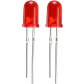 Pikkukuva 1 / 4: 40 kpl 5 mm punainen LED-diodi valot värillinen linssi diffuusi pyöreä 1,9-2,1 V 20 mA 0,02 W valopolttimo lamppu elektroniset komponentit valoa emittoivat diodit
