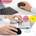 Miniatyrbillede 5 af 8: Ergonomisk Mus, Trådløs Mus Genopladelig Vertikal Mus med USB-modtager, 2,4 GHz Trådløs Mus, 6 Knapper, Justerbar DPI 800/1200/1600 Black