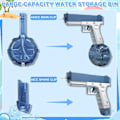 Miniatyrbild 3 av 6: Automatisk elektrisk vattenpistol med en knapp - Sommarpoolleksaker - blue